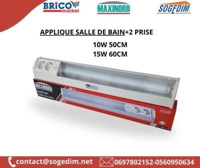  APPLIQUE SALLE DE BAIN + 2 Prises