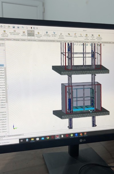 Monte charge Marchandise Hydraulique Fabrication Sur Mesure - GRAVITY ALGERIE- Interne Ou Externe