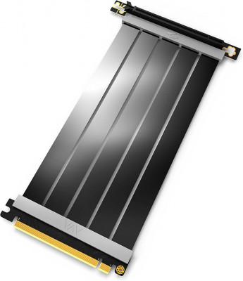  LINKUP - AVA PCIe 4.0 x16 Riser Cable - RTX 4090 / RX7900XT Ready - 90 Degree Black (20 cm)