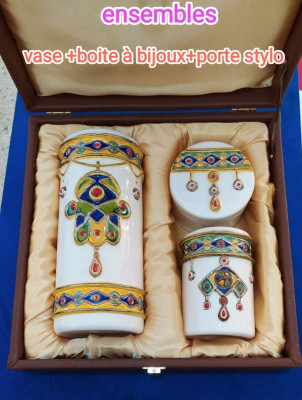 kitchenware-pack-en-ceramique-vase-et-boite-porte-stylo-birtouta-algiers-algeria