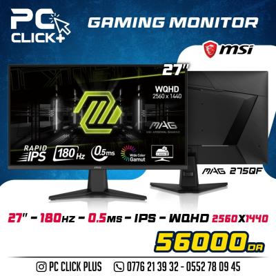 ECRAN MSI MAG 27'' 180HZ 0.5MS IPS WQHD