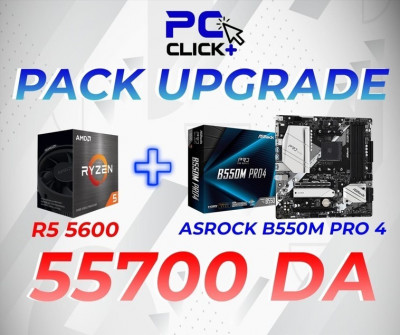 Pack upgrade AMD Ryzen 5 5600 + Mobo Asrock B550 M Pro 4 