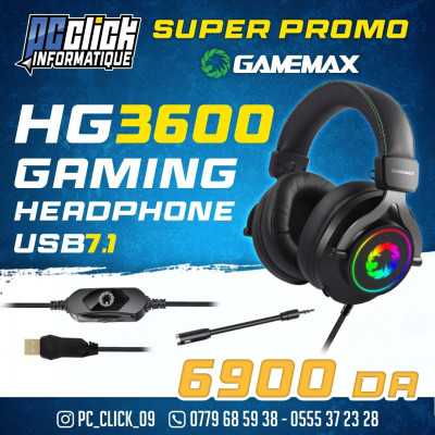 casques-et-audio-casque-gamemax-hg3600-pro-gaming-71-argb-ouled-yaich-blida-algerie