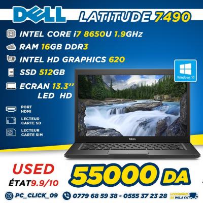 LAPTOP Dell Latitude 7490 i7-8650U RAM 8GB SSD 512GB