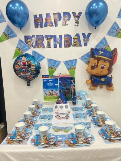 Coffret anniversaire theme Paw Patrol alger ديكورات اعياد الميلاد للأطفال 