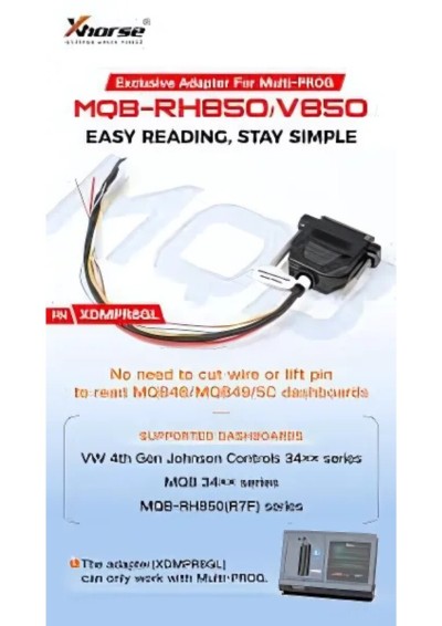Adaptateur Xhorse XDMPR8GL RH850V850 pour tableaux de bord MQB48  MQB49  5C pour Xhorse Multi-PROG