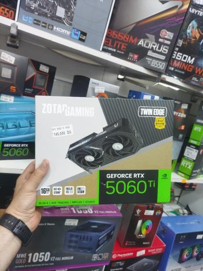 بطاقات-الرسومات-rtx-5060-ti-zotac-gaming-16go-gddr7-utilise-2-mois-وهران-الجزائر