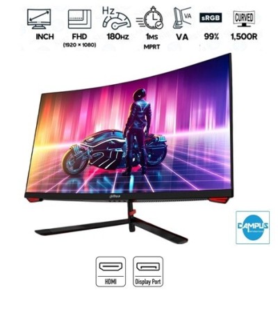 Ecran Gamer DAHUA Curved - LM24-E230C, 180Hz, 24" FHD