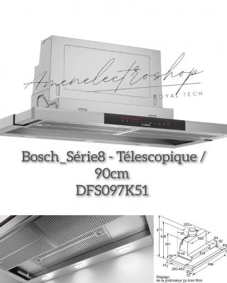 Bosch_Série8 Hotte télescopique Inox