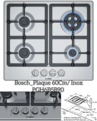 Bosch/ Plaque 60cm/ Inox