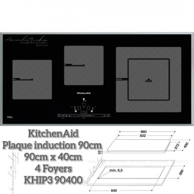 plaques-de-cuisson-kitchenaid-plaque-induction-90cm-mansourah-tlemcen-algerie