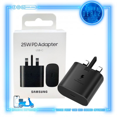 Chargeur secteur Samsung EP-TA845 ▻ Ultra Rapide 45W ▻ Noir ▻ câble USB-C  vers USB-C - Alger Algérie