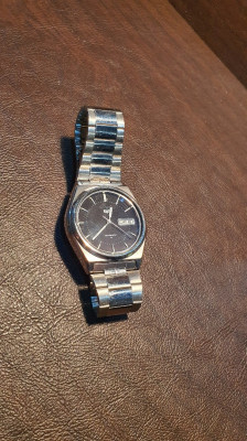 Vintage montre Seiko 5 Automatic 7009 8760 Black Dial
