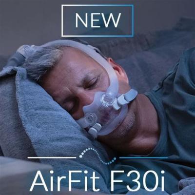 Masque CPAP facial à connexion haute ResMed AirFit F30i pour apnée du sommeil 