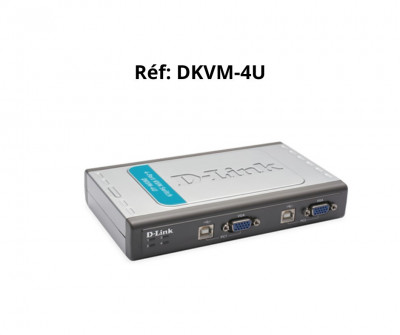 SWITCH KVM USB 4PORT D-LINK DKVM-4U &SWITCH GIGABIT 05PORTS D-LINK DGS-1005A