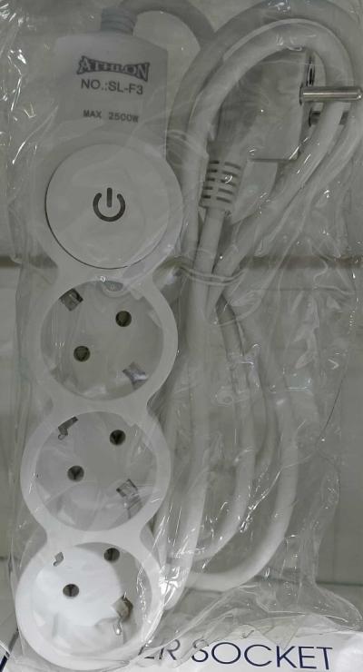 Multiprise rallonge Athlon SL-F3/SL-F4/SL-F5 (3-04-05PRISES)2500W +interrupteur(2M-5M )