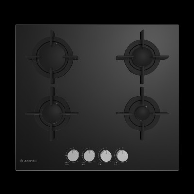   Table de cuisson Ariston  ARH 6G4GC22 2BNA Vitro Noir 4 Feux original 
