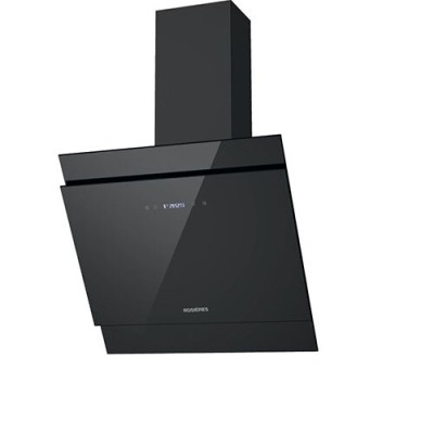RDG6DCK3B Hottes   Rosieres Murale. Déco  Noir LED Black glass, Noir