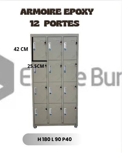 Armoire Vestaires 12 Portes Epoxy