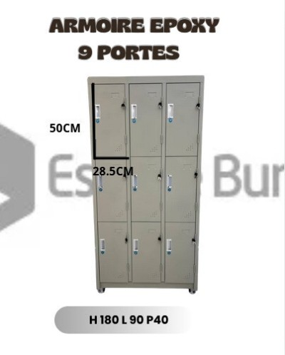 Armoire Vestaire 9 compartiment Epoxy