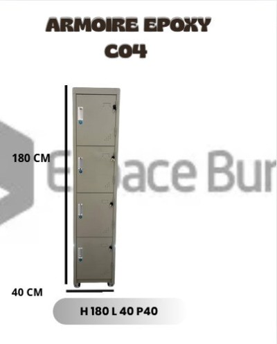 Armoire Vestaire Metalique 4 portes Epoxy