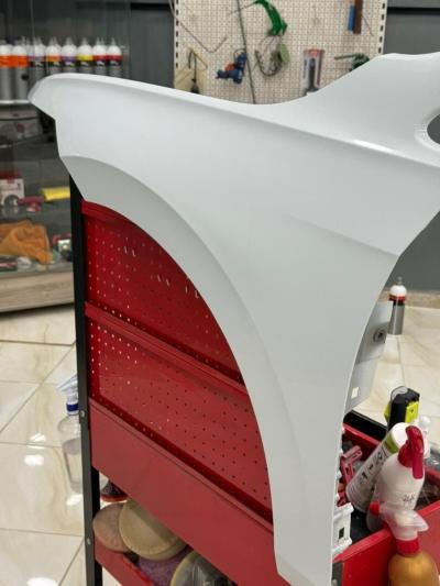 Aile volkswagen Golf 8 blanc couleur d'origine 