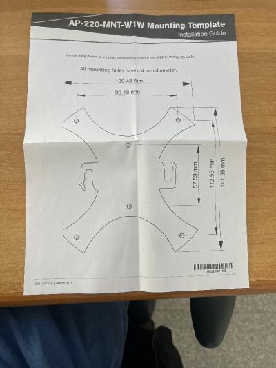 Support Access Point AP-220-MNT-W1W
