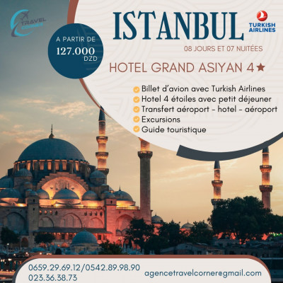VACANCE ISTANBUL 10 EXCURSIONS INCLUS 