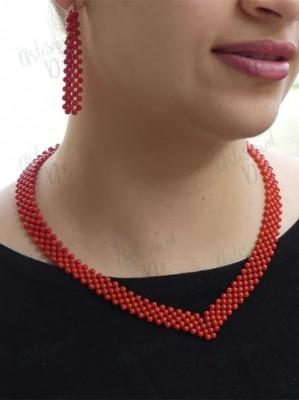 parures-parure-en-perles-tissee-corail-rouge-de-mediterranee-el-kala-tarf-algerie