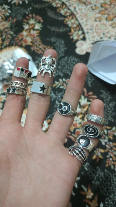 خواتم-تشكيلة-رجالية-بأسلوب-الروك-والجرنج-goth-punk-rings-set-لمسة-جريئة-تعكس-شخصيتك-العطاف-عين-الدفلة-الجزائر