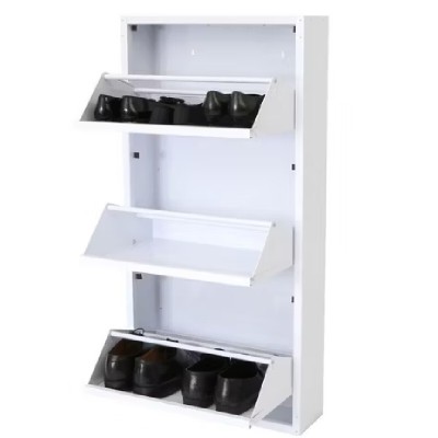 Porte Chaussures en métal 3 Tiroirs