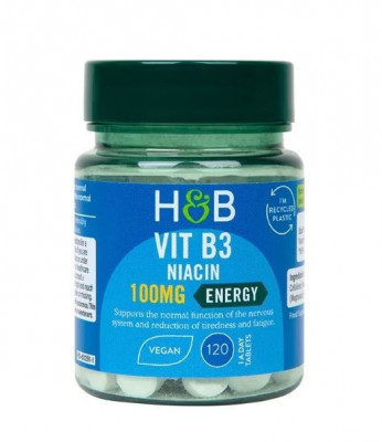 Holland & Barrett Vitamine B3 Niacine 100 mg 120 Comprimés