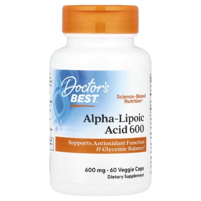 Doctor's Best Acide alpha lipoique 600mg 60caps