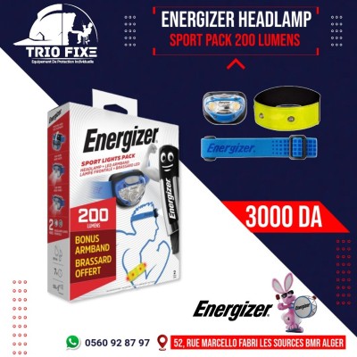 Energizer lampe frontale sport pack 200 lumens