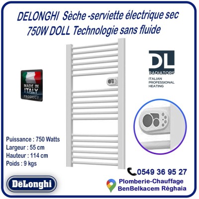 Sèche Serviette linge électrique delonghi 114cm