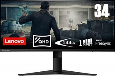 Écran Gaming Incurvé Ultralarge Lenovo G34w-10 34 QHD (144Hz, 1ms)