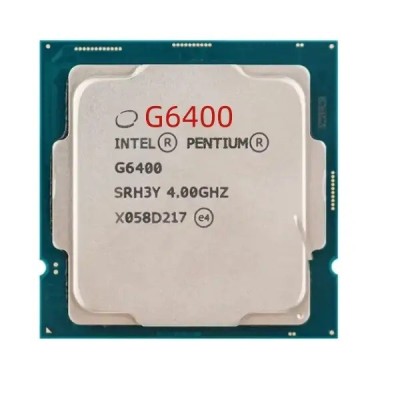 INTEL Socket 1200 PENTIUM G6500 2-COEURS 4-THREADS 4GHZ 3MO CACHE 58W Graphics 610 TRAY+VENTILLO