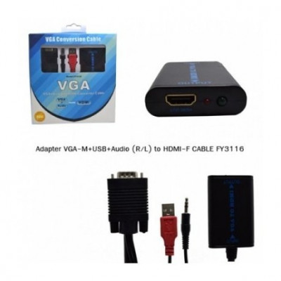 Convertisseur VGA & Audio to HDMI 
