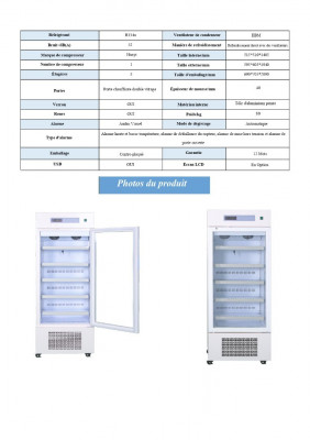 Réfrigérateur de laboratoire 