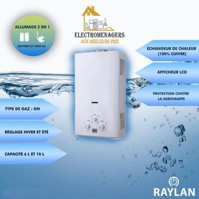 PROMO chauffe eau (chauffe bain) #raylan 6L, 10L 