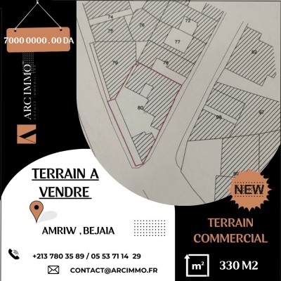 Vente Terrain Béjaïa Bejaia