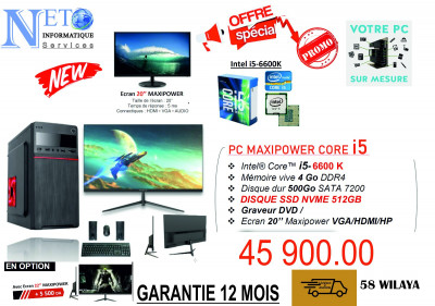 desktop-computer-promo-pc-de-bureau-i5-6eme-gen-adrar-chlef-laghouat-oum-el-bouaghi-batna-algeria