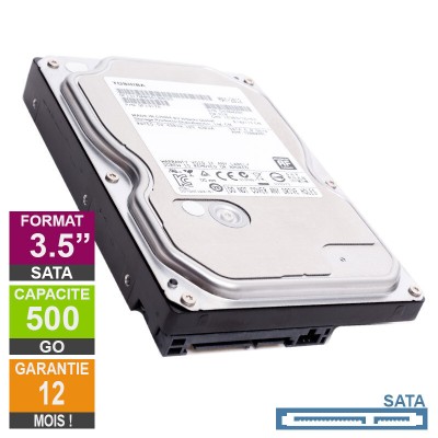 DISQUE DUR SATA 3.5 SEGATE/ TOSHIBA HDD 500 GB NEW 