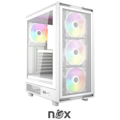 BOITIER NOX APEX FLOW WHITE ARGB
