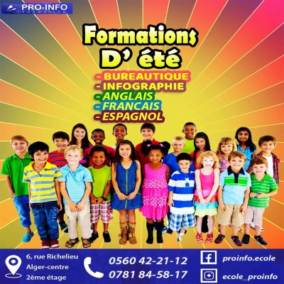 Spécial vacances: Cours d'Anglais et de Français pour Enfants