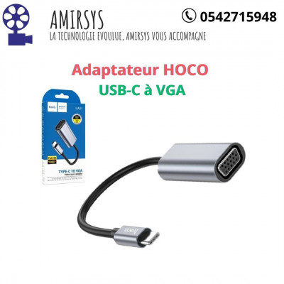 كابل-adaptateur-usb-c-a-vga-hoco-القبة-الجزائر