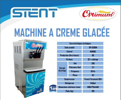 Machine à Crème Glacée Contrôle Manuel 380V-50Hz-3PH