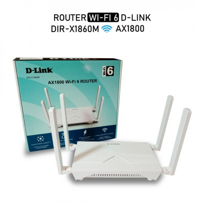 D-Link DIR-X1860M routeur sans fil Gigabit Ethernet Bi-bande (2,4 GHz / 5 GHz) Blanc