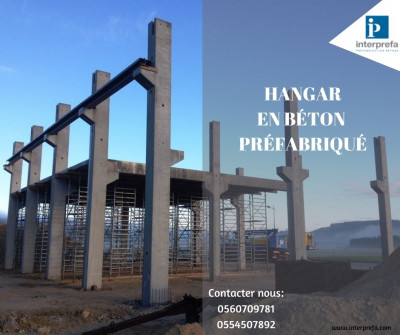 construction-travaux-hangars-en-beton-prefabrique-chetouane-tlemcen-algerie