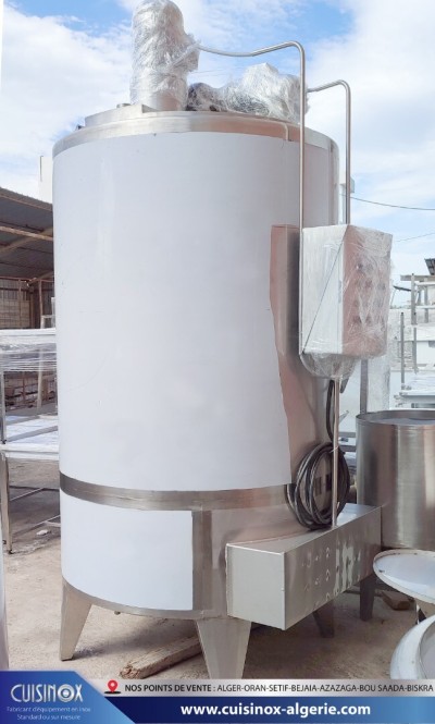 tous types de cuve en inox 304 et 316 ; chauffante, réfrigérée, melangeur et de stockage